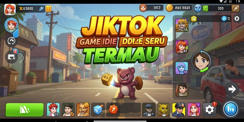 Screenshot gameplay JKTOK yang menampilkan elemen Idle yang menarik.