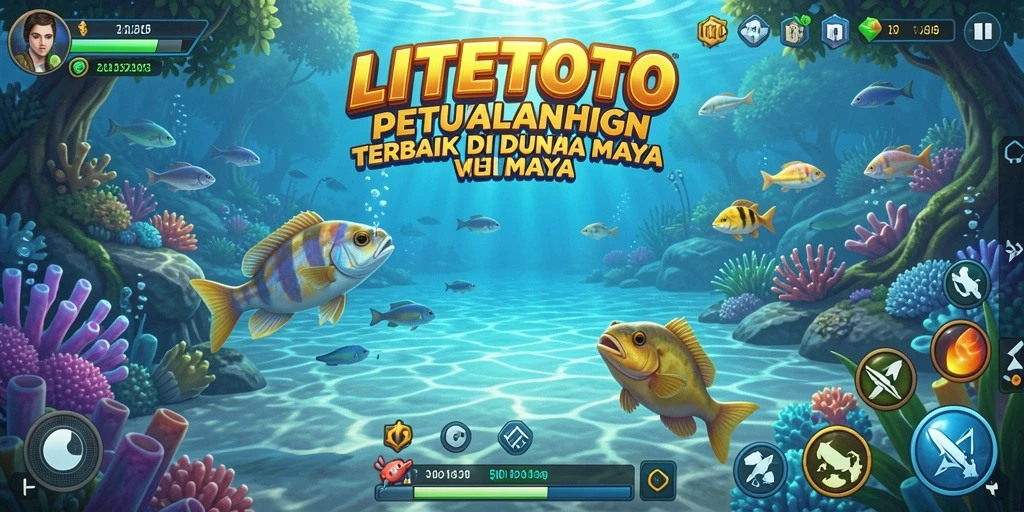 Screenshot gameplay memancing yang seru dalam LITETOTO.