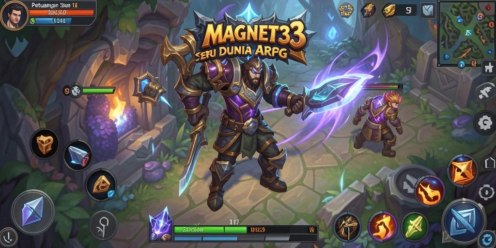 Screenshot gameplay menarik dari MAGNET33 dengan aksi pertempuran seru.