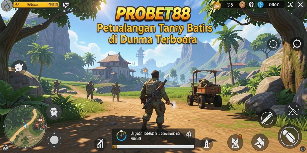 Tangkapan layar PROBET88 menampilkan keindahan dunia terbuka penuh petualangan.