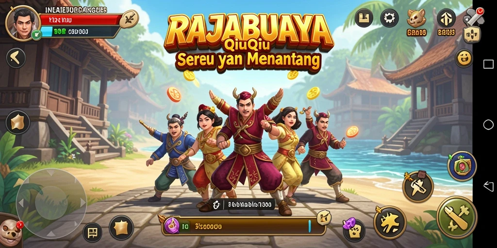 Tampilan menarik gameplay QiuQiu di RAJABUAYA.