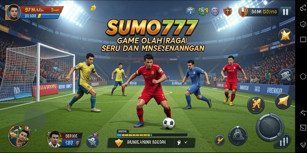 Tampilan menakjubkan dari gameplay <strong>SUMO777</strong> yang penuh aksi menggulat.